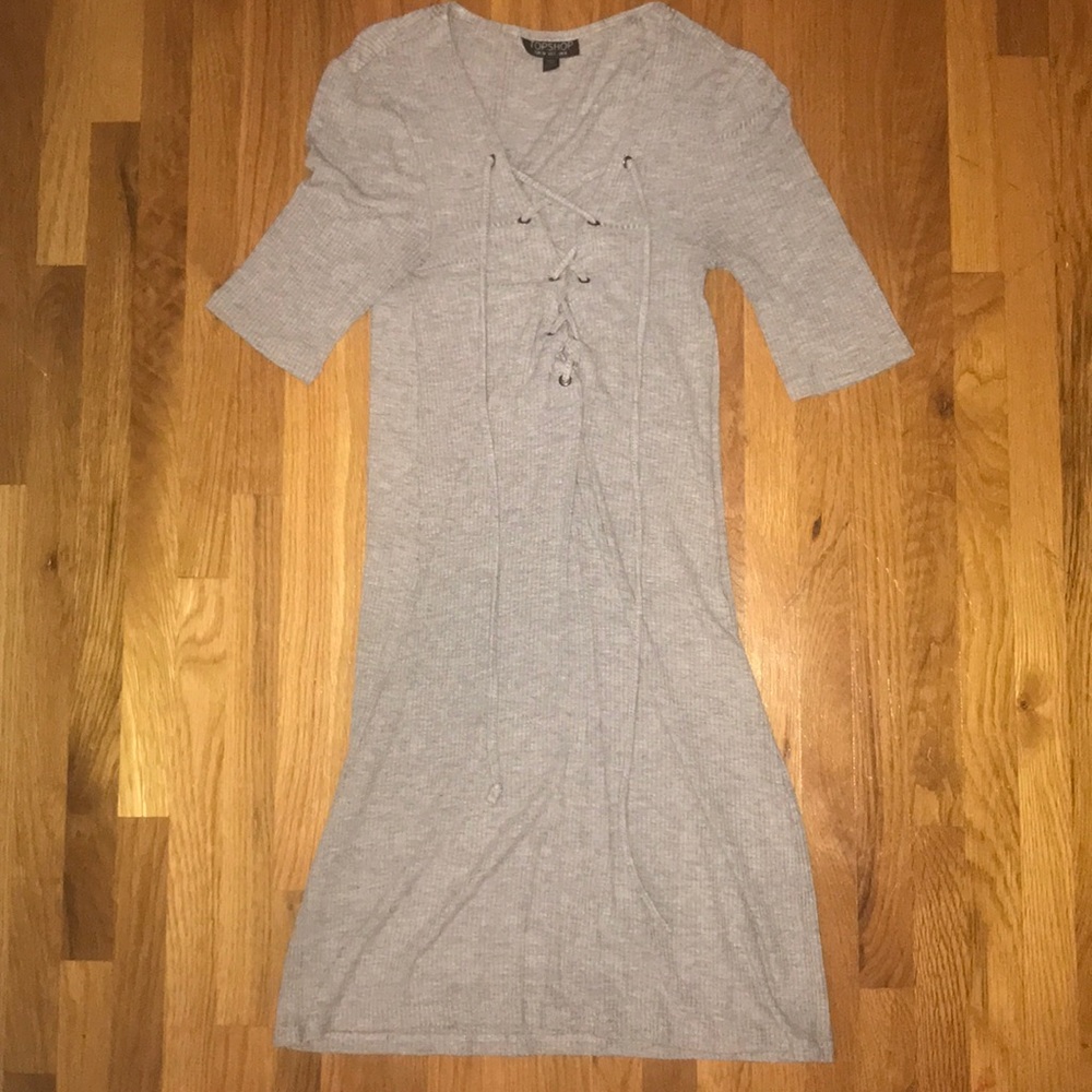 Top shop lace up dress